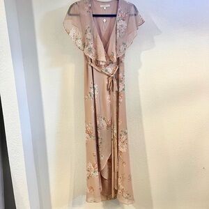 Floral Pink Maxi Dress